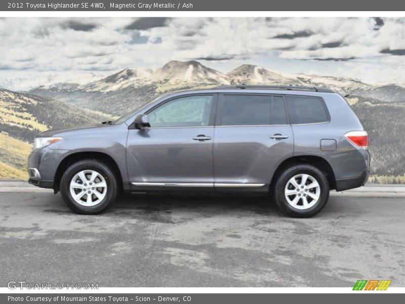 Magnetic Gray Metallic / Ash 2012 Toyota Highlander SE 4WD