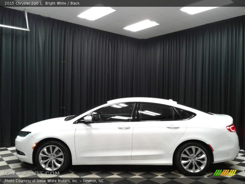 Bright White / Black 2015 Chrysler 200 S