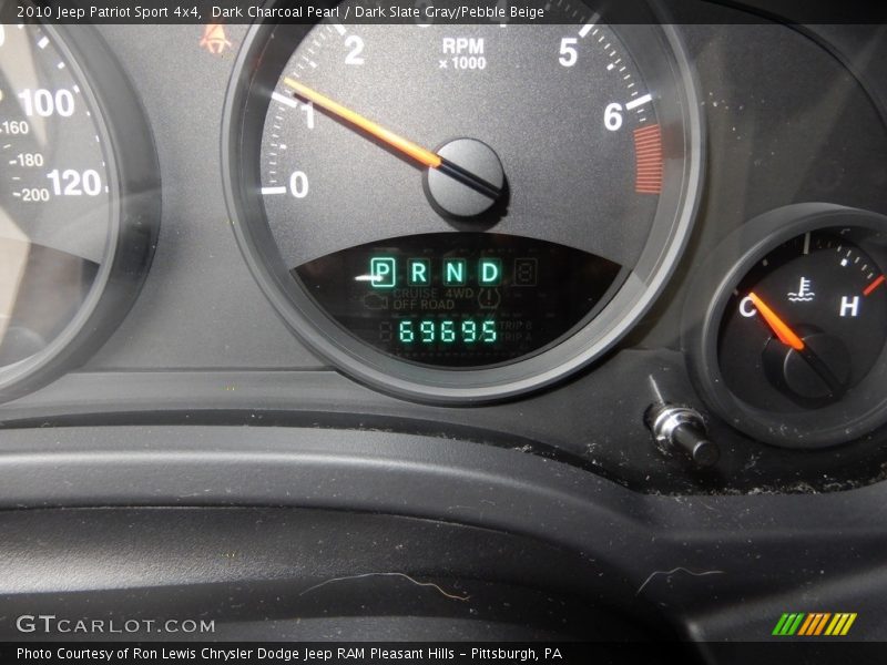 Dark Charcoal Pearl / Dark Slate Gray/Pebble Beige 2010 Jeep Patriot Sport 4x4