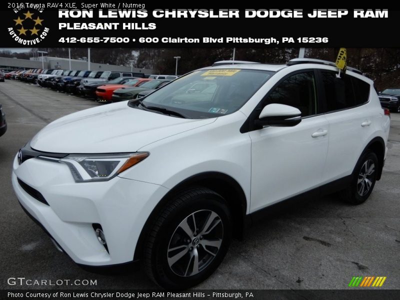 Super White / Nutmeg 2016 Toyota RAV4 XLE