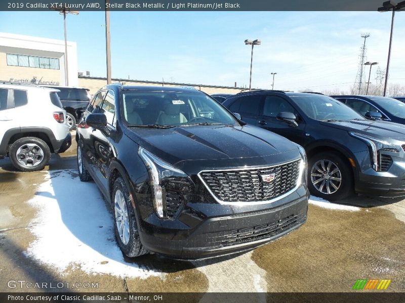Stellar Black Metallic / Light Platinum/Jet Black 2019 Cadillac XT4 Luxury AWD