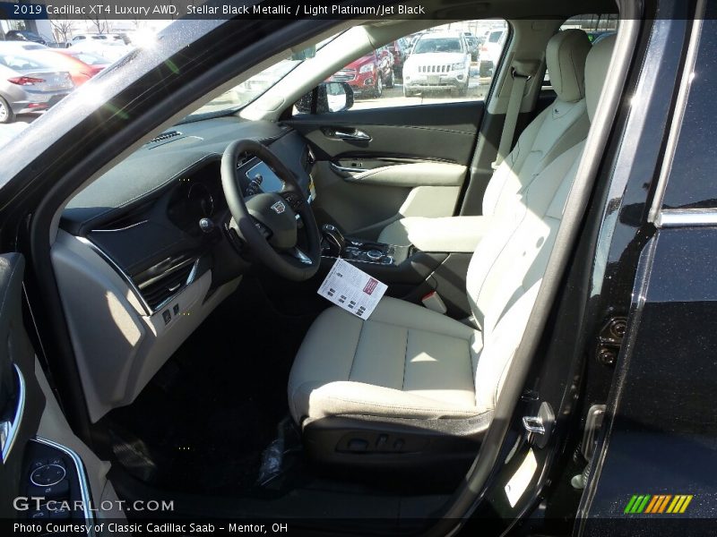 Stellar Black Metallic / Light Platinum/Jet Black 2019 Cadillac XT4 Luxury AWD