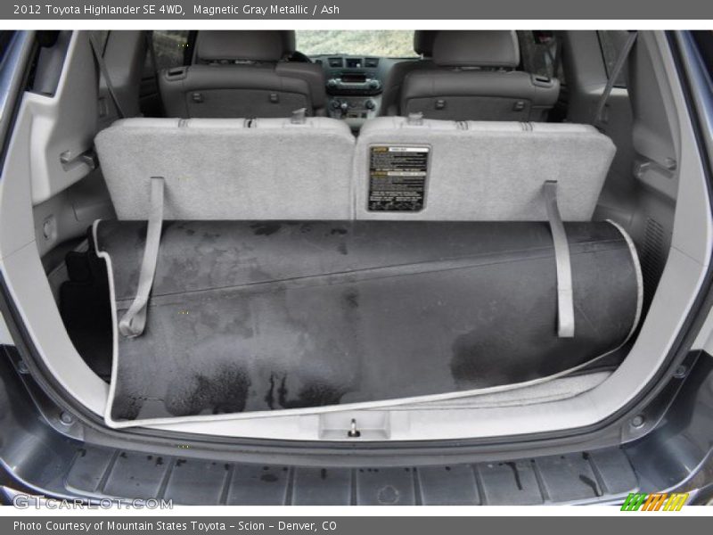 Magnetic Gray Metallic / Ash 2012 Toyota Highlander SE 4WD