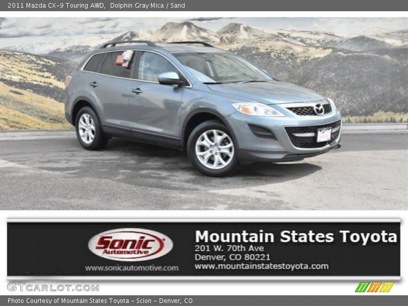 Dolphin Gray Mica / Sand 2011 Mazda CX-9 Touring AWD