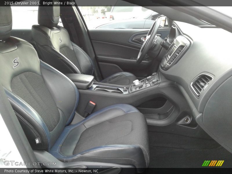 Bright White / Black 2015 Chrysler 200 S
