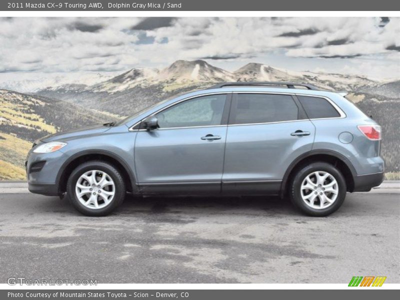 Dolphin Gray Mica / Sand 2011 Mazda CX-9 Touring AWD