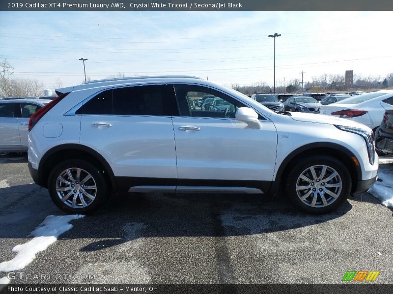 Crystal White Tricoat / Sedona/Jet Black 2019 Cadillac XT4 Premium Luxury AWD