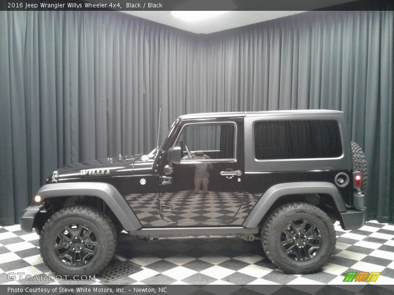 Black / Black 2016 Jeep Wrangler Willys Wheeler 4x4