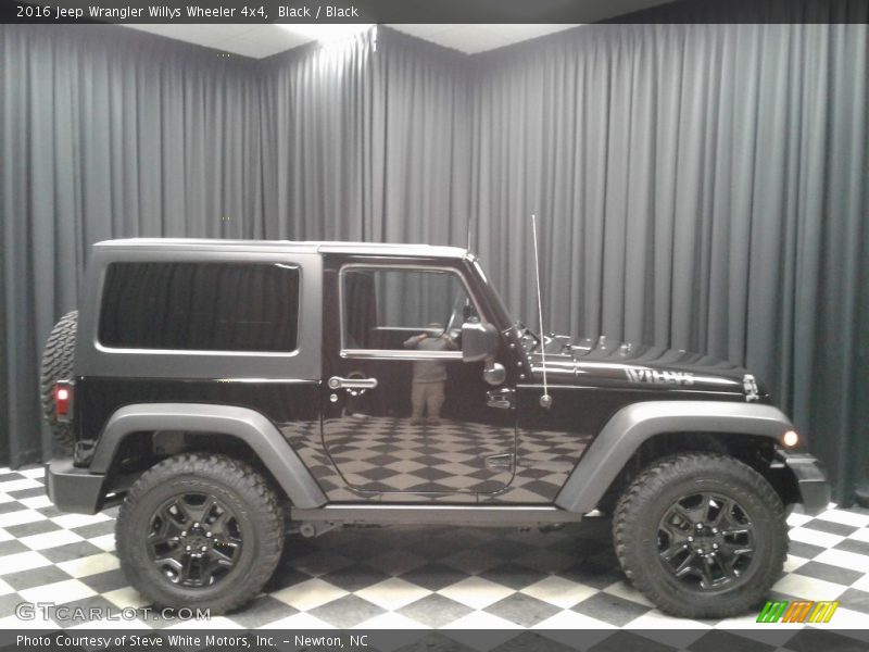 Black / Black 2016 Jeep Wrangler Willys Wheeler 4x4