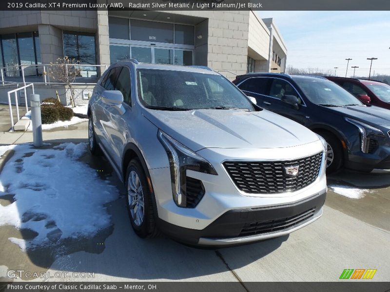 Radiant Silver Metallic / Light Platinum/Jet Black 2019 Cadillac XT4 Premium Luxury AWD