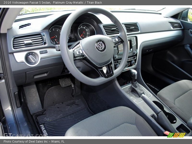 Platinum Gray Metallic / Titan Black 2016 Volkswagen Passat S Sedan