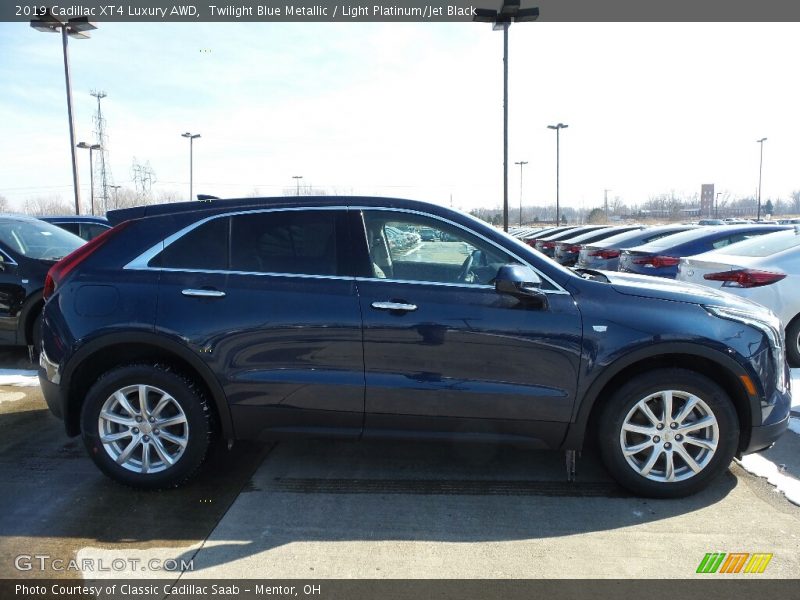Twilight Blue Metallic / Light Platinum/Jet Black 2019 Cadillac XT4 Luxury AWD
