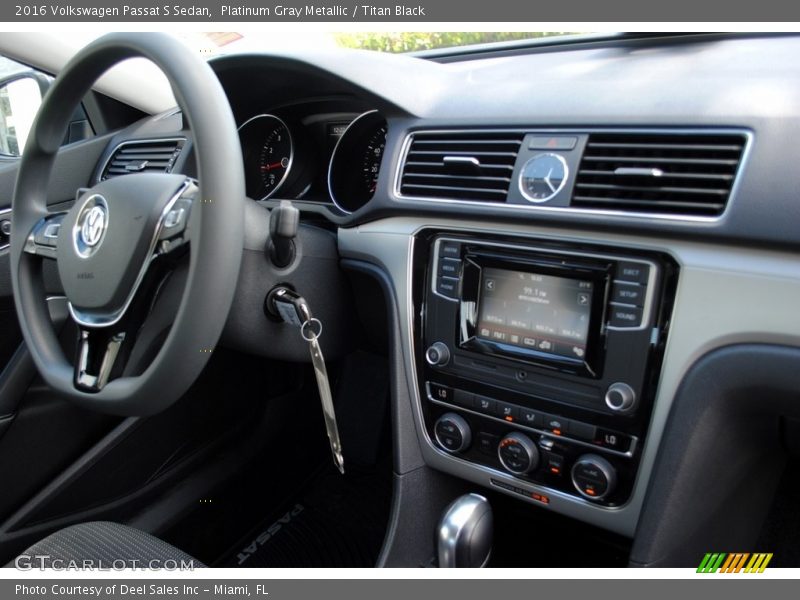 Platinum Gray Metallic / Titan Black 2016 Volkswagen Passat S Sedan