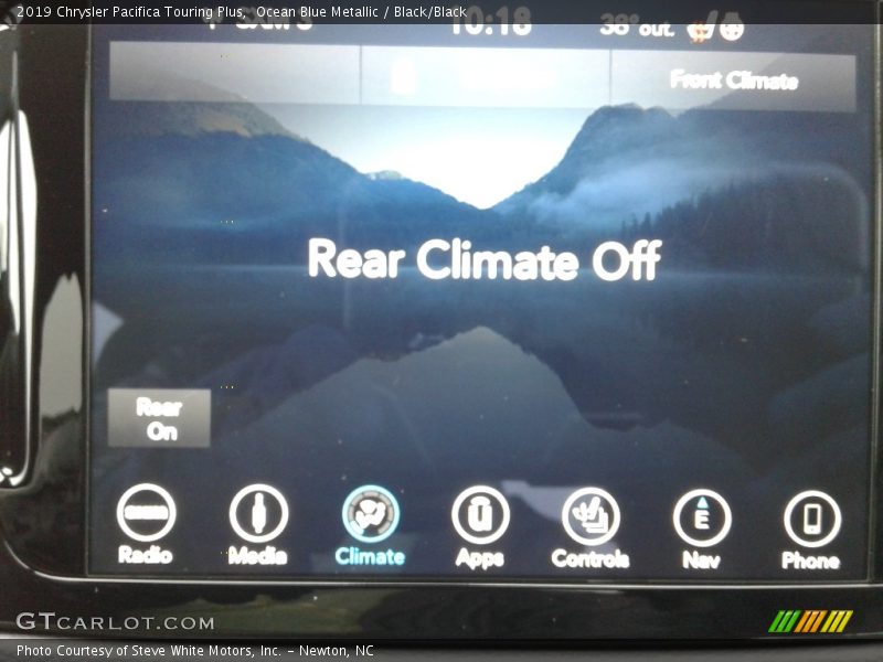 Ocean Blue Metallic / Black/Black 2019 Chrysler Pacifica Touring Plus