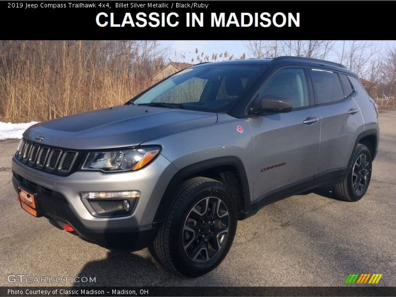 Billet Silver Metallic / Black/Ruby 2019 Jeep Compass Trailhawk 4x4