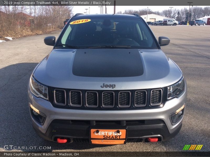 Billet Silver Metallic / Black/Ruby 2019 Jeep Compass Trailhawk 4x4