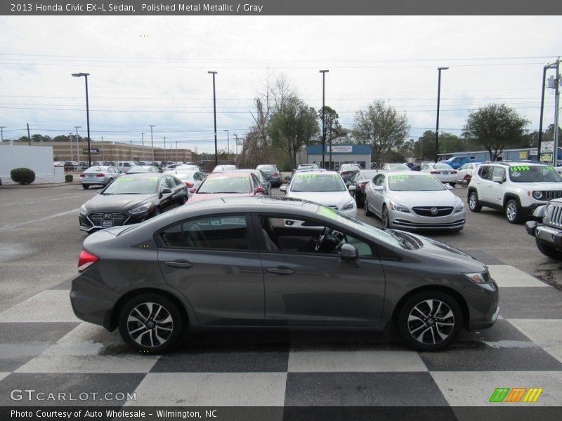 Polished Metal Metallic / Gray 2013 Honda Civic EX-L Sedan