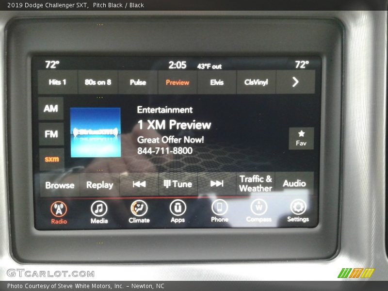 Pitch Black / Black 2019 Dodge Challenger SXT
