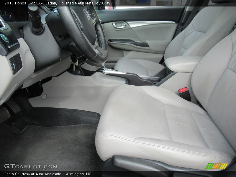 Polished Metal Metallic / Gray 2013 Honda Civic EX-L Sedan