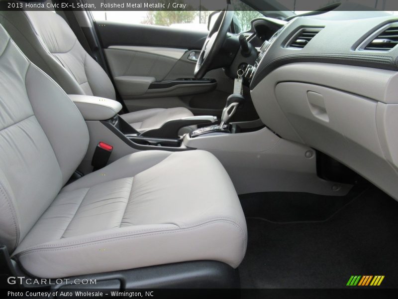 Polished Metal Metallic / Gray 2013 Honda Civic EX-L Sedan