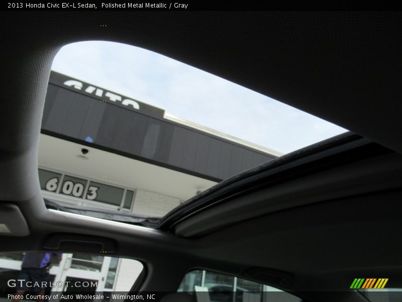 Polished Metal Metallic / Gray 2013 Honda Civic EX-L Sedan