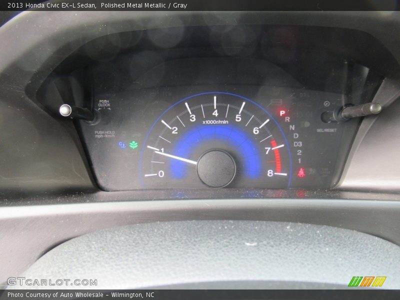 Polished Metal Metallic / Gray 2013 Honda Civic EX-L Sedan