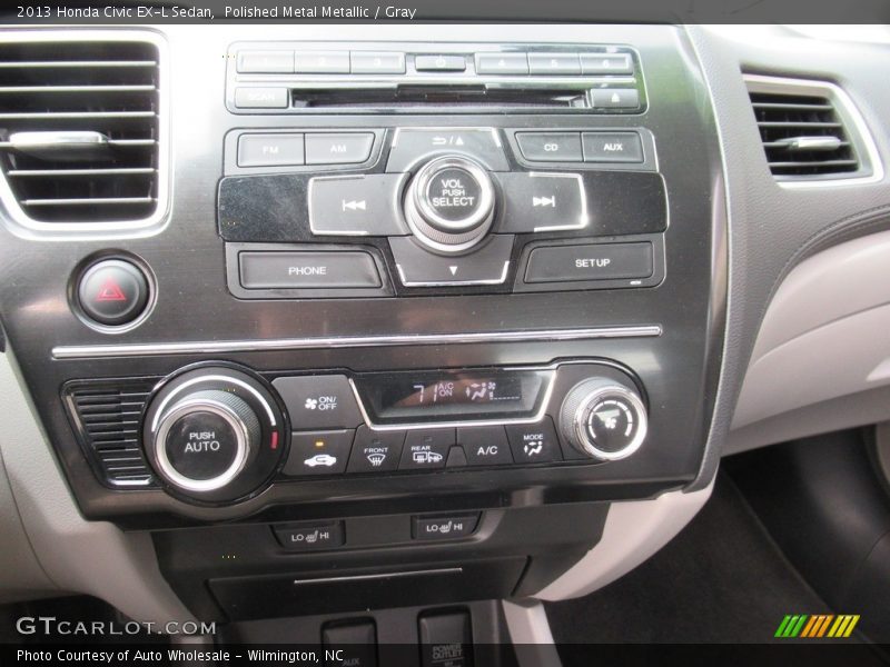 Polished Metal Metallic / Gray 2013 Honda Civic EX-L Sedan