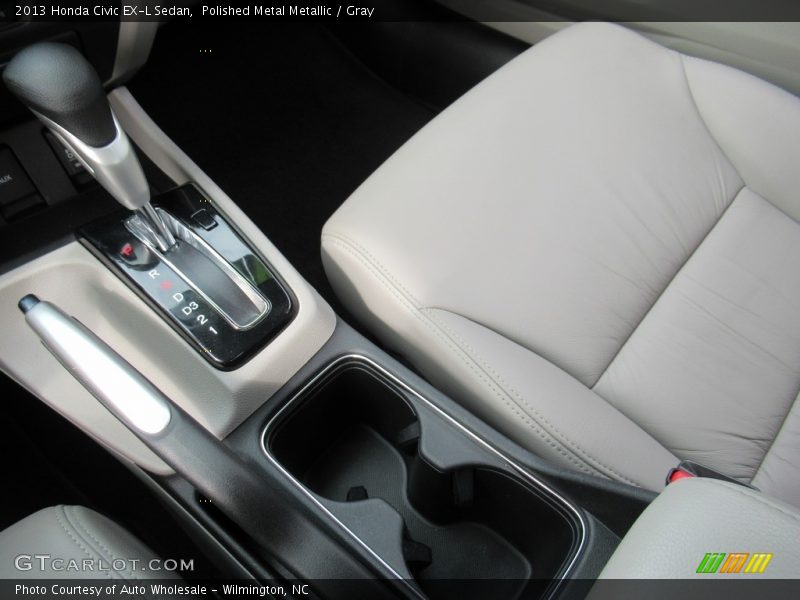 Polished Metal Metallic / Gray 2013 Honda Civic EX-L Sedan