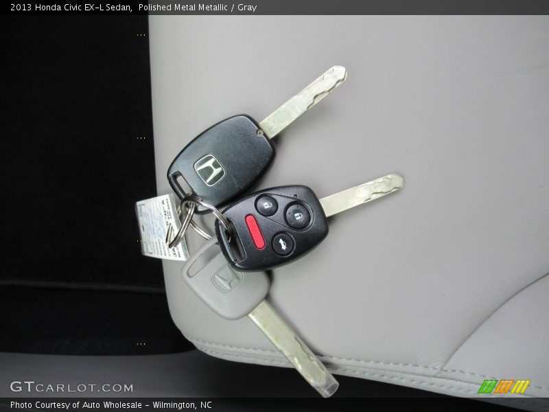 Polished Metal Metallic / Gray 2013 Honda Civic EX-L Sedan