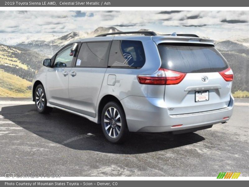 Celestial Silver Metallic / Ash 2019 Toyota Sienna LE AWD
