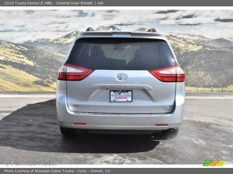 Celestial Silver Metallic / Ash 2019 Toyota Sienna LE AWD
