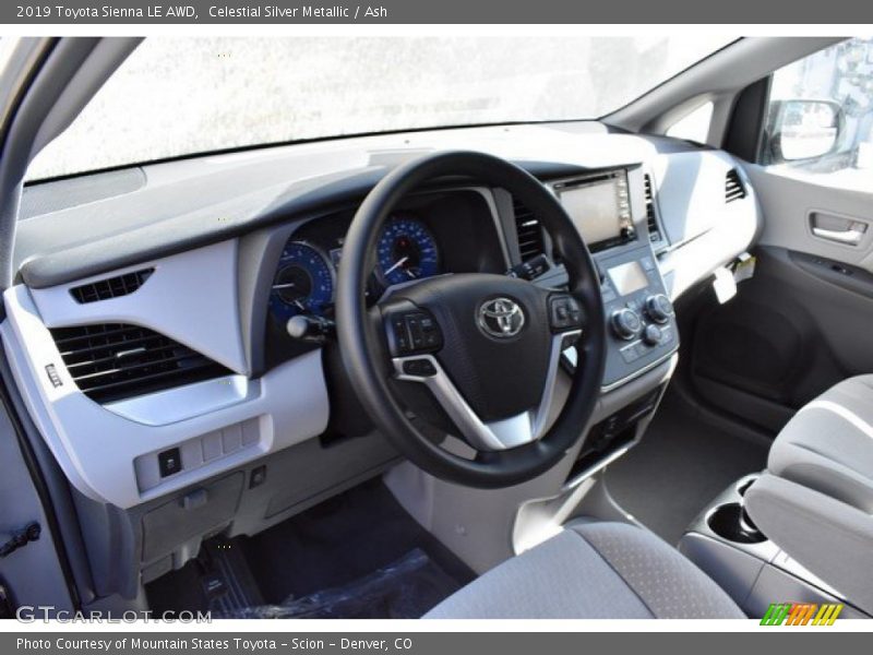Celestial Silver Metallic / Ash 2019 Toyota Sienna LE AWD