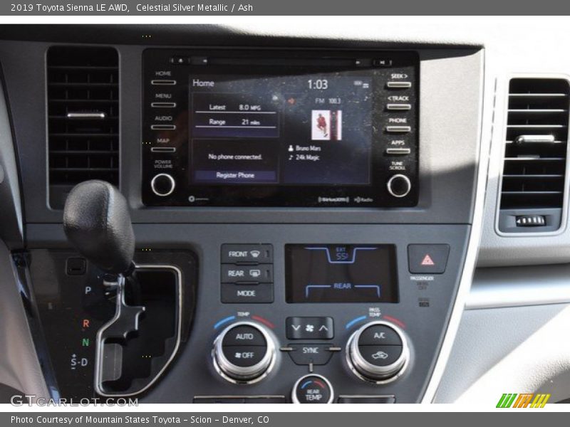 Celestial Silver Metallic / Ash 2019 Toyota Sienna LE AWD