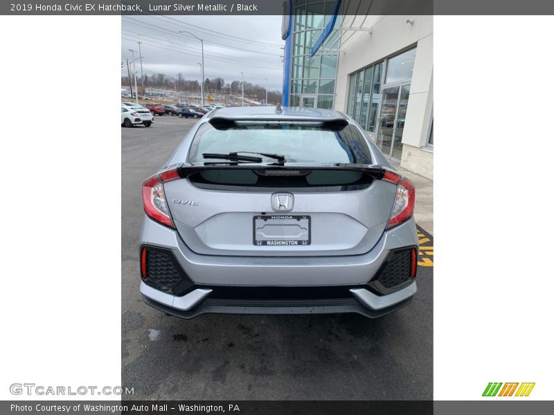 Lunar Silver Metallic / Black 2019 Honda Civic EX Hatchback