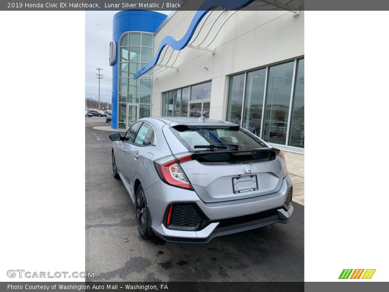 Lunar Silver Metallic / Black 2019 Honda Civic EX Hatchback