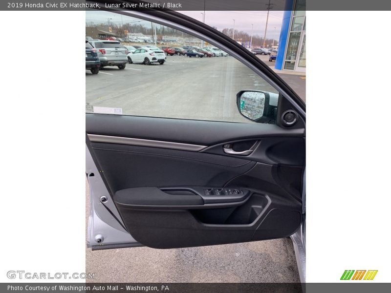 Lunar Silver Metallic / Black 2019 Honda Civic EX Hatchback