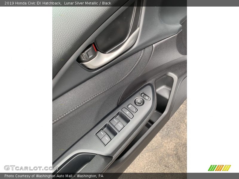 Lunar Silver Metallic / Black 2019 Honda Civic EX Hatchback
