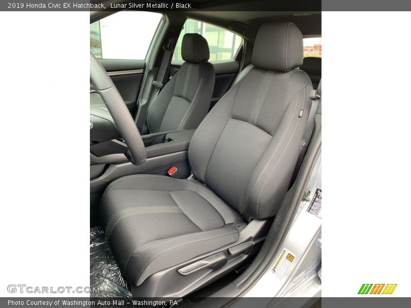 Lunar Silver Metallic / Black 2019 Honda Civic EX Hatchback