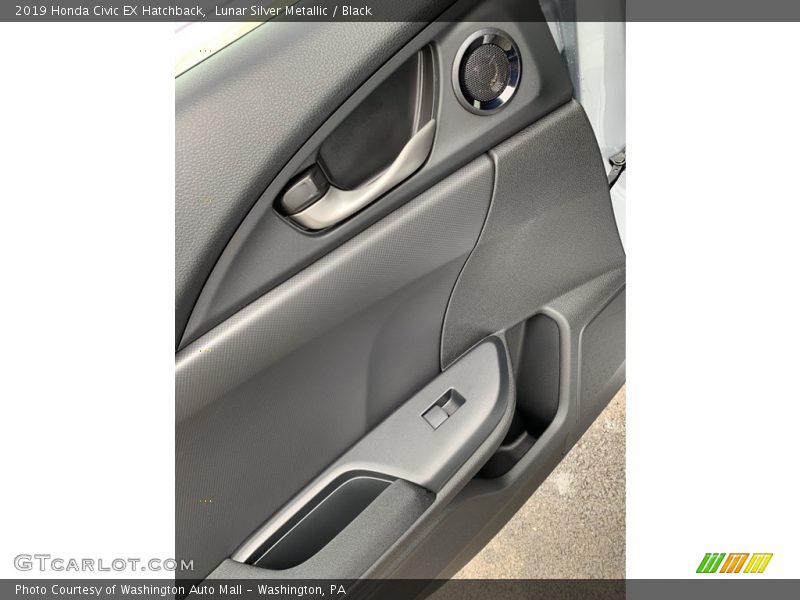 Lunar Silver Metallic / Black 2019 Honda Civic EX Hatchback