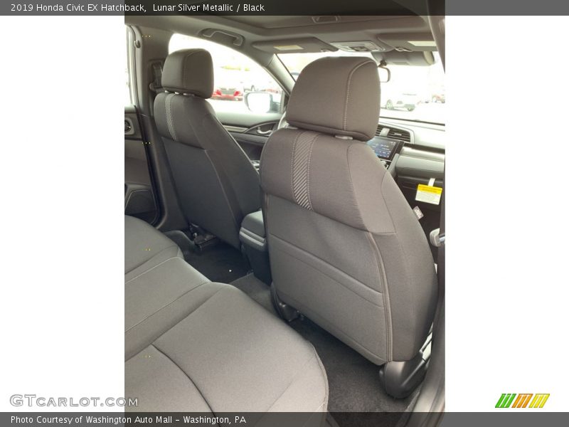 Lunar Silver Metallic / Black 2019 Honda Civic EX Hatchback