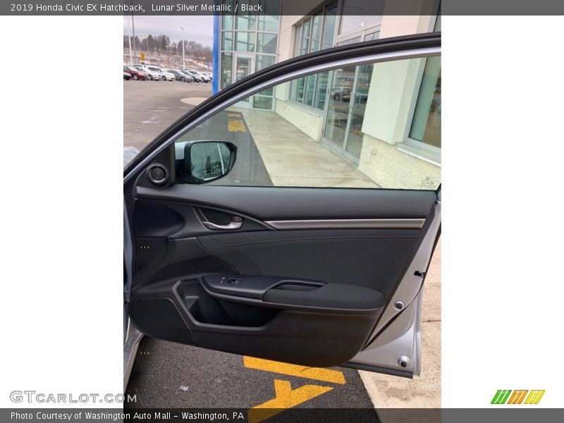 Lunar Silver Metallic / Black 2019 Honda Civic EX Hatchback