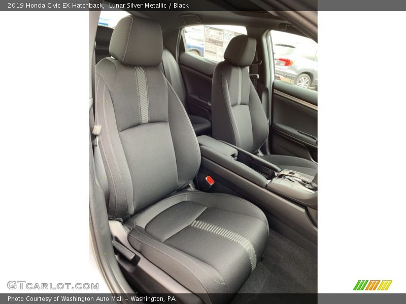 Lunar Silver Metallic / Black 2019 Honda Civic EX Hatchback