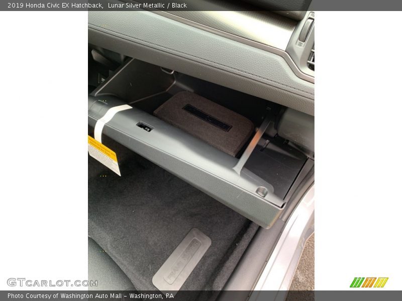 Lunar Silver Metallic / Black 2019 Honda Civic EX Hatchback