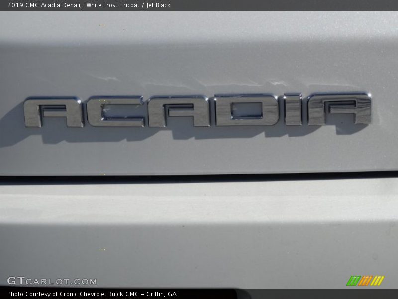 White Frost Tricoat / Jet Black 2019 GMC Acadia Denali