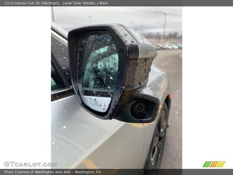Lunar Silver Metallic / Black 2019 Honda Civic EX Hatchback