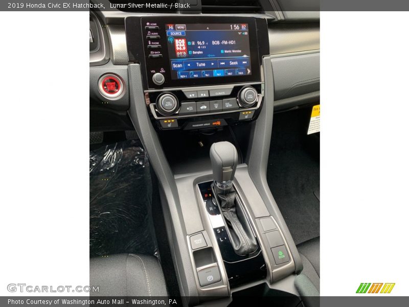 Lunar Silver Metallic / Black 2019 Honda Civic EX Hatchback