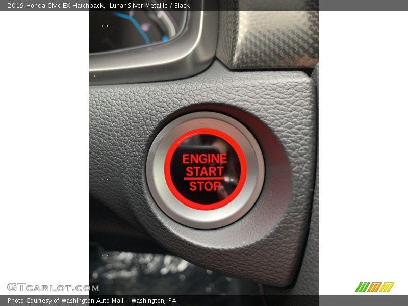 Lunar Silver Metallic / Black 2019 Honda Civic EX Hatchback