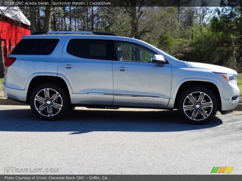 Quicksilver Metallic / Cocoa/Shale 2019 GMC Acadia Denali