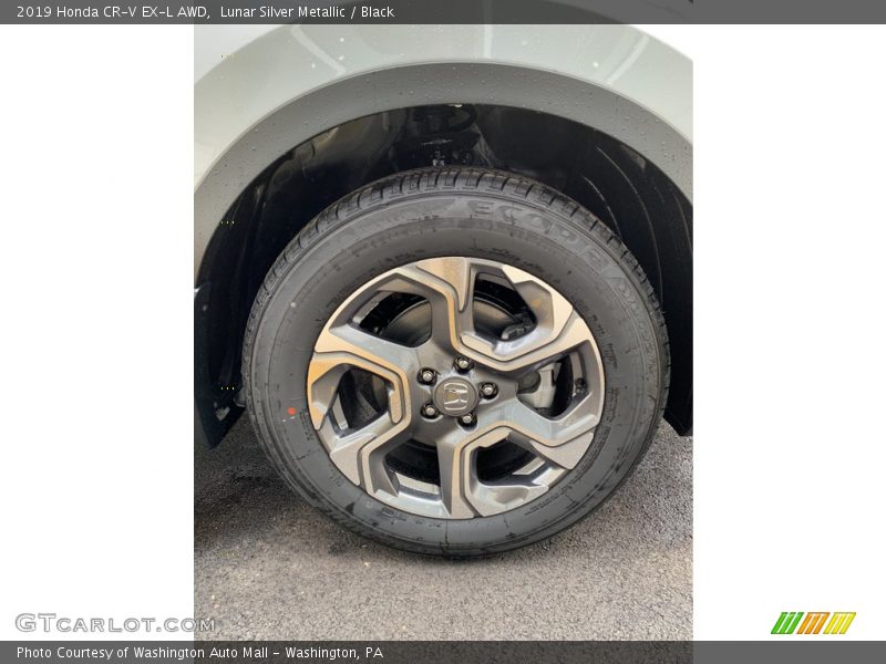 Lunar Silver Metallic / Black 2019 Honda CR-V EX-L AWD