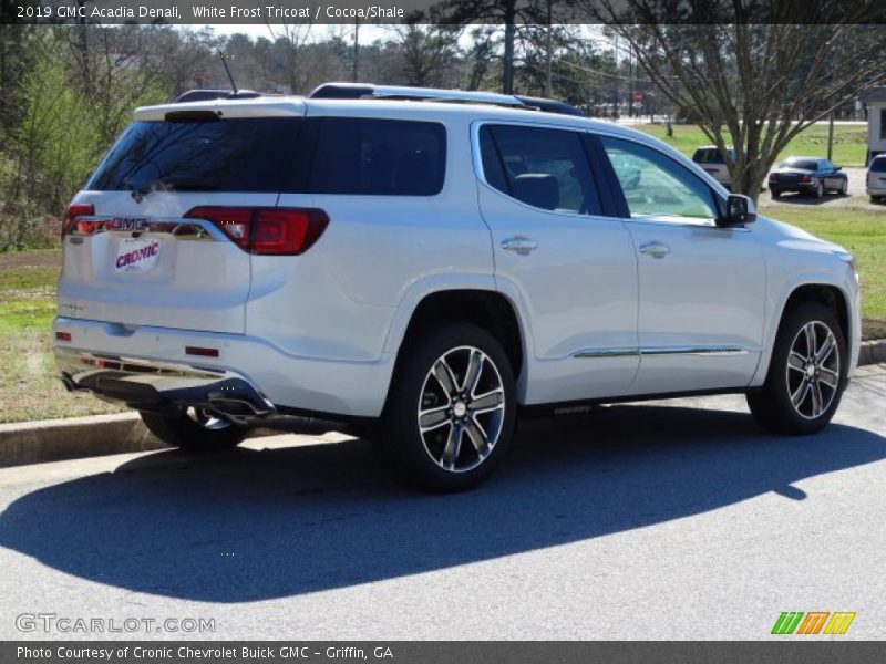 White Frost Tricoat / Cocoa/Shale 2019 GMC Acadia Denali